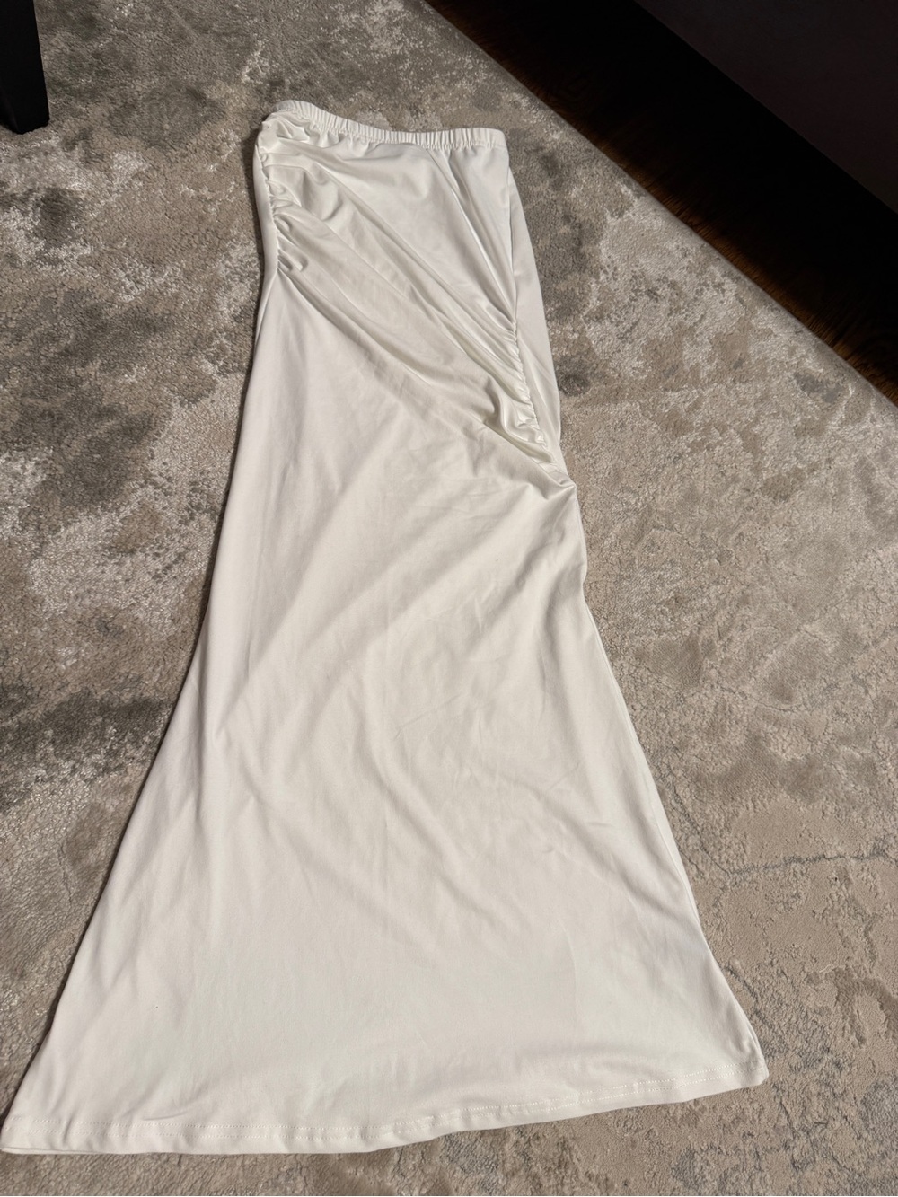 Cream Strapless Maxi Dress/Skirt